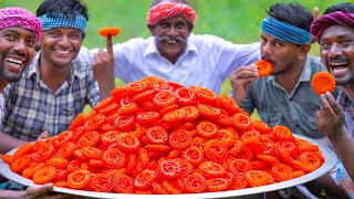 JANGRI  JALEBI Recipe Cooking in Village  Indian Famous Dessert Recipe  Imarti Sweet Recipe [upl. by Araminta]