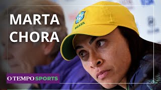 Marta chora ao falar em entrevista sobre seu legado no futebol feminino [upl. by Hortense]