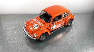 Volkswagen Beetle 1303 Jaeger Tribute Orange 1974 118 Solido Diecast Model Review [upl. by Selim]