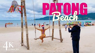 【4K】Phuket 2022 Patong Beach  CHRISTMAS mood 🎄 [upl. by Orlena]