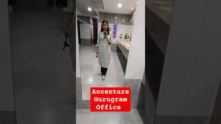 Accenture Gurugram Office Tour  office vlog 1 shorts accenture trending [upl. by Rayna]