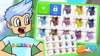 RoPets Some of My Completed Pet Collections and Playing for Fun in Roblox [upl. by Concoff]