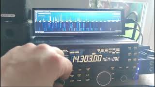 Yaesu FT450DPanadapter from TSPelectronica IF 67899Mhz8quotLCD BIGGEST WF IN HF TRX [upl. by Aniuqahs205]