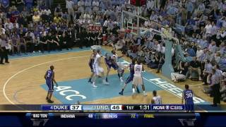 UNC vs Duke March 5 2011 15 minutes of highlights and key plays [upl. by Bendite]