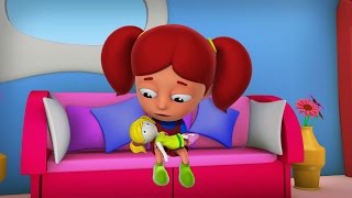 Miss Polly Had A Dolly  3D Rhymes For Kids  Children’s Nursery Music Videos [upl. by Jelena550]