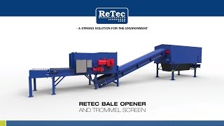 ReTec Baleopener opening SRF bales [upl. by Saxon]