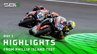 Day 1 HIGHLIGHTS 🛠️  WorldSSP Phillip Island Official Test [upl. by Peggie]