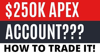 How To Trade Apex 250K Account [upl. by Jana]