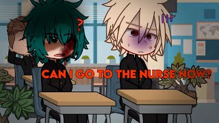 “Can I go to the nurse now” TW blood flashing lights  MHA  middle school [upl. by Nomelif]