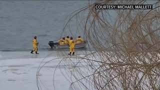 Lake Erie fishers rescued from ice floe will not be fined Coast Guard says [upl. by Zitvaa158]