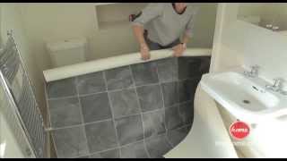 DIY How to lay vinyl or lino flooring [upl. by Pedrick]