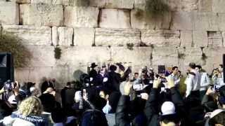 Menorah Lighting at the Kotel [upl. by Haonam]