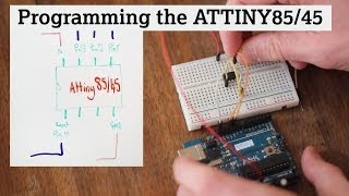 Programming an ATtiny8545 with an Arduino UNO Getting started [upl. by Aelber]