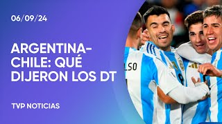 Qué dijeron Gareca y Scaloni luego del Argentina 30 Chile [upl. by Acyssej625]