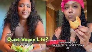 Lizzo Ditches Vegan Diet for Sushi and Eggs Feels “Good As Hell” Again [upl. by Aniral]