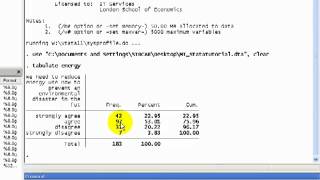 STATA Tutorials Describing an Ordinal Variable [upl. by Jerrome]