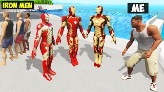 I Stole EVERY IRON MANS ARMOUR From IRON MAN in GTA 5 [upl. by Suivatnod640]