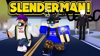 INSANE SLENDERMAN HACKER IN JAILBREAK ROBLOX Jailbreak [upl. by Nomyad856]