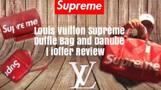 iOffer Review 30 Supreme Louis Vuitton Duffle And Danube [upl. by Arodoet]