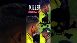 Killer Bouncer Injured Batsman😱  Dangerous Bouncer Ball💀 cricket shots shorts [upl. by Suhpesoj705]