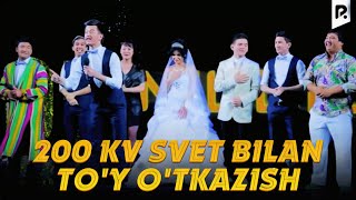 Million jamoasi  200 kv svet bilan toy otkazish [upl. by Ahsenwahs520]