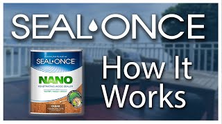 SealOnce Penetrating Wood Sealer  How it Works [upl. by Idonah575]