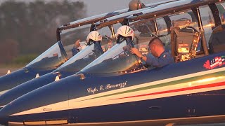 FRECCE TRICOLORI  AEROPORTO DI SDAMIANO 11102024 ARRIVO [upl. by Dannye]