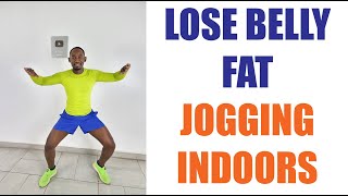 30 Minute Indoor Jogging Workout for Belly Fat Loss Best Cardio Workout [upl. by Ellenet]