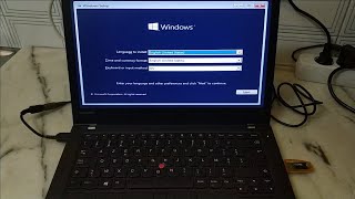 Lenovo Thinkpad T470  How to install Windows 10 [upl. by Yusuk]