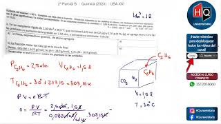 2023  SEGUNDO PARCIAL  TEMA B  QUIMICA UBA XXI [upl. by Annav]