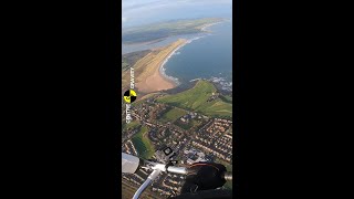 Dunbar Scotland  views from a microlight aviation pilot flying [upl. by Lien]