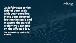 MiCare Path Partial weight bearing check demonstration [upl. by Ahsetal672]