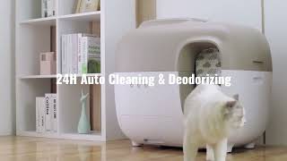 SNOW  The Innovative Self Cleaning Litter Box [upl. by Rokach677]