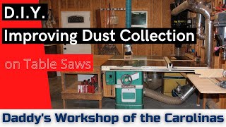 DIY  Table Saw Dust Collection Improvement [upl. by Noeruat]