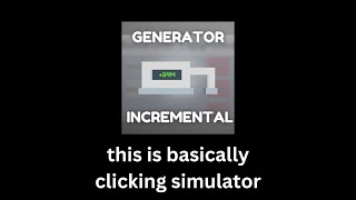 Generator Incremental  Roblox Timelapse [upl. by Darrell]