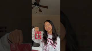 Unboxing my Stanford Acceptance Package 🌲❤️ stanford [upl. by Waldo]