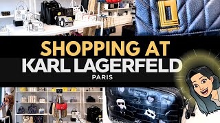 ❗👜❗👜❗KARL LAGERFELD BAG SHOPPING❗👜❗👜 KARL LAGERFELD PARIS SHOPPING KARL LAGERFELD BAG REVIEW [upl. by Yleme]