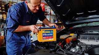 How to replace a Car Battery  Easy DIY Guide to refitting the terminals and holddown bracket [upl. by Gnirol]