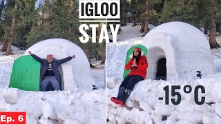 GOING FOR IGLOO CAMPING IN MANALI  How will we Survive in 15°C  😲😵  Part 6 [upl. by Halak]