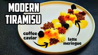 Deconstructed Tiramisu  Molecular Gastronomy  Modern Plating Ideas and Techniques [upl. by Bartel313]