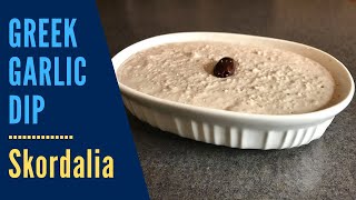 GREEK GARLIC DIP RECIPE  Skordalia  With Bread amp Walnuts  Appetizer  Vegetarian  Vegan [upl. by Elagibba]