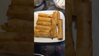 Frying Yummy pork spring roll youtubeshorts cooking youtube food springroll yummy y [upl. by Eilata958]