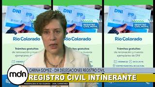 REGISTRO CIVIL INTINERANTE CARINA GOMEZ DIR DELEGACIONES REGISTRO CIVIL [upl. by Lolita]