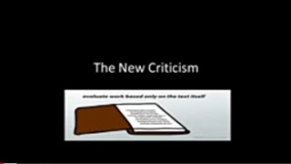 The New Criticism School [upl. by Sucramej]