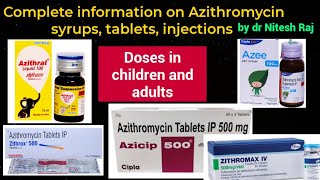 Azithromycin antibiotic का use sideeffectssafety in pregnancydose in adultskids drniteshraj [upl. by Petunia]