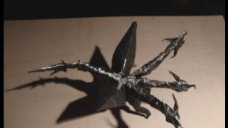 Origami 3 headed dragon Tutorial 35 [upl. by Acimaj391]