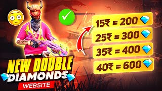 DOUBLE DIAMOND TOP UP WEBSITE IN FREE FIRE  DOUBLE DIAMOND TOP UP KAISE KARE  DOUBLE DIAMOND TOPUP [upl. by Ime]