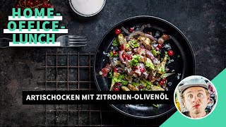 Artischocken mit ZitronenOlivenöl veggie 💚 [upl. by Sculley]