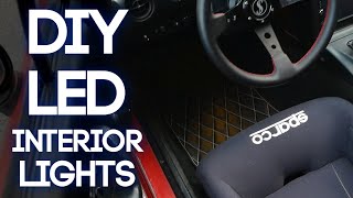 How To Install Interior LED Lighting in ANY Car [upl. by Oijile]