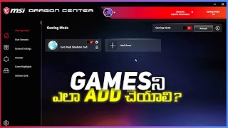 How to Add any GAMES to MSI Dragon Center Dont do these mistakes [upl. by Niroht202]